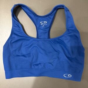Champion Women's Blue Sports Bra - Size Small